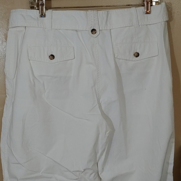 Talbots 🆕 Heritage Tie Waist Crop Pants 12 - Picture 6 of 11